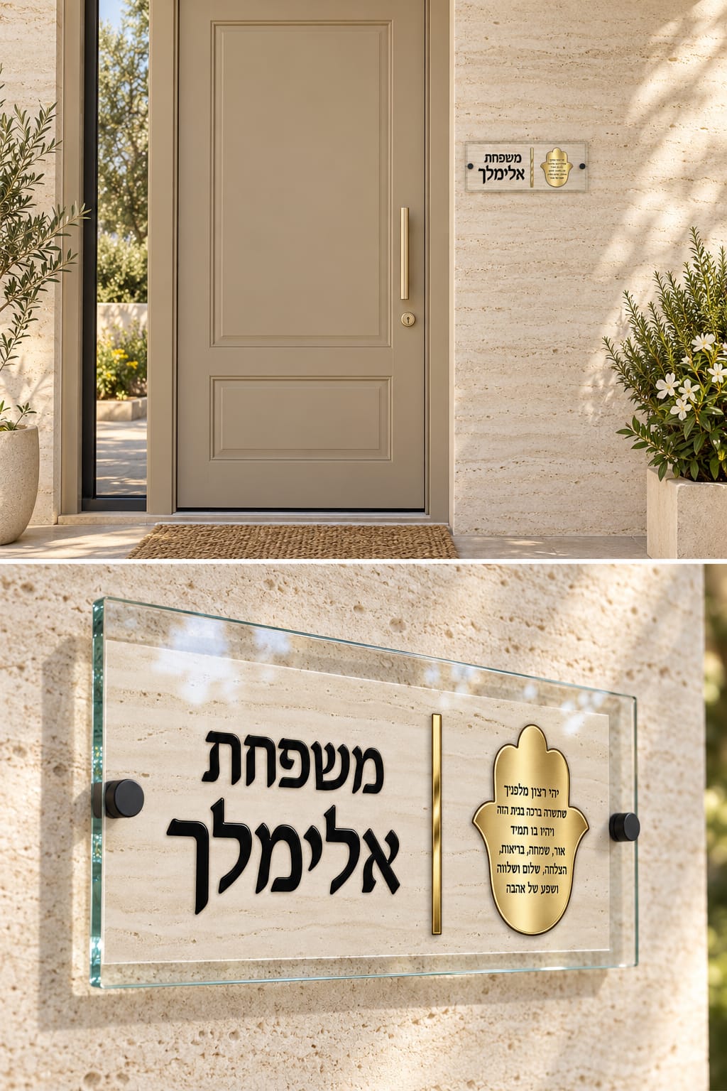 שלט כניסה לבית ולמשרד - 20×15