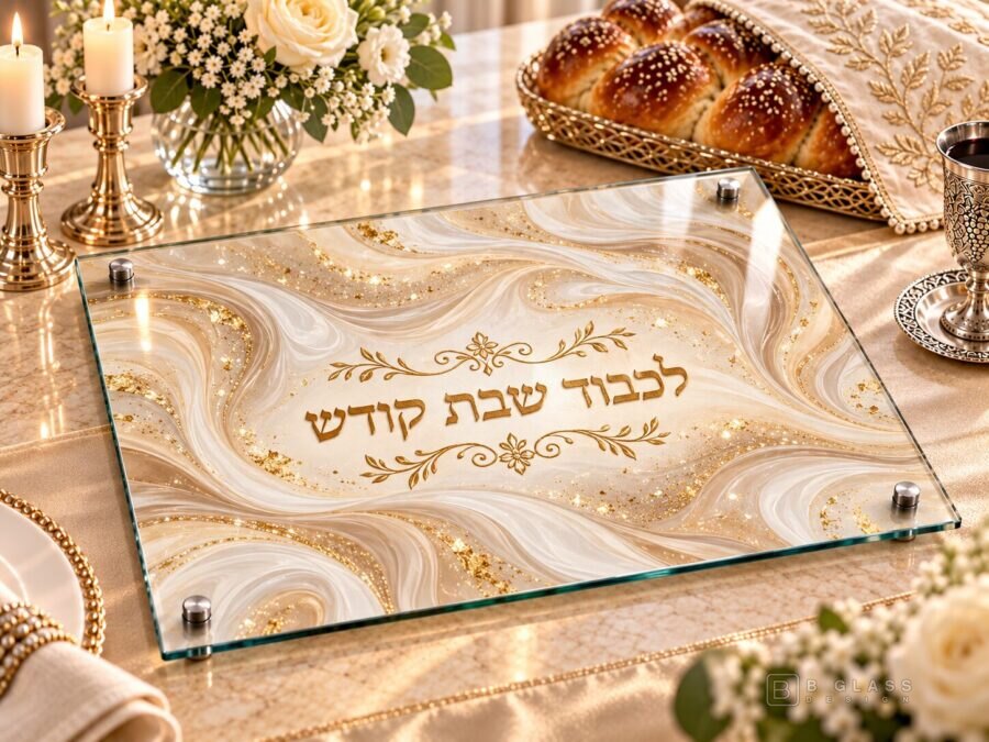 מגש חלות מעוצב לכבוד שבת קודש | דגם 123