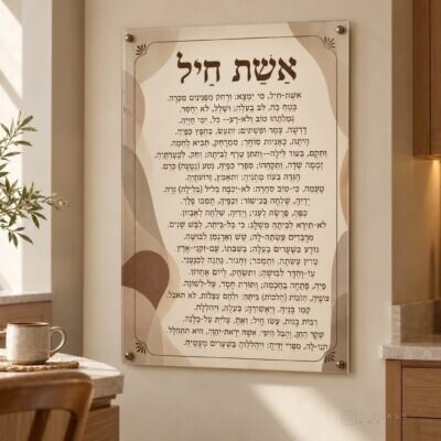 תמונת זכוכית אשת חיל | דגם 115