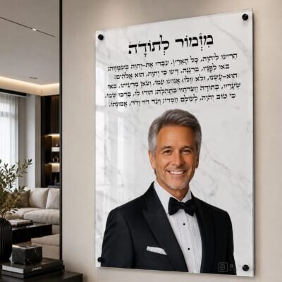 הקדשת מזמור לתודה · דגם 1