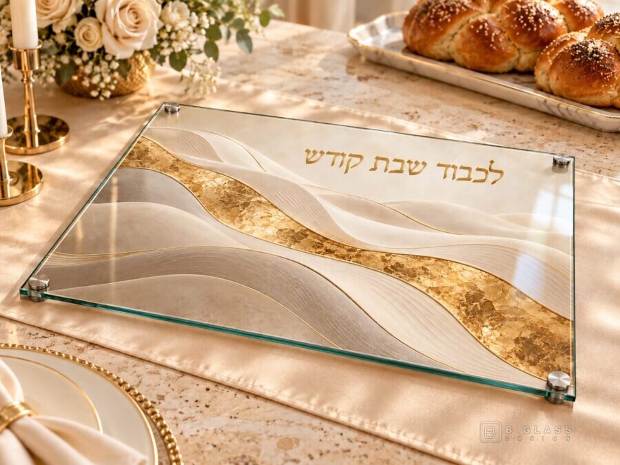 מגש חלות מעוצב לכבוד שבת קודש | דגם 132
