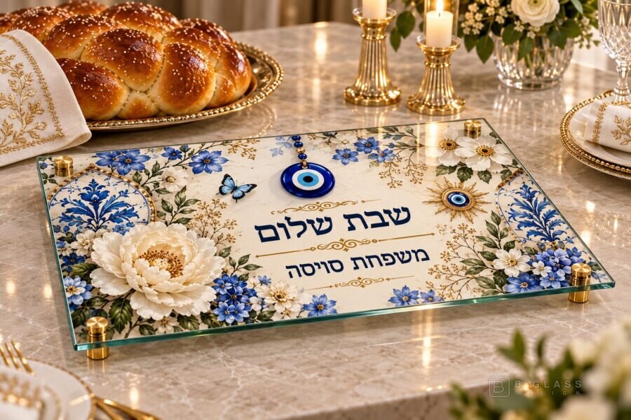 מגש חלות מעוצב שבת שלום | דגם 110