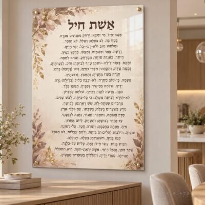 תמונת זכוכית אשת חיל | דגם 117