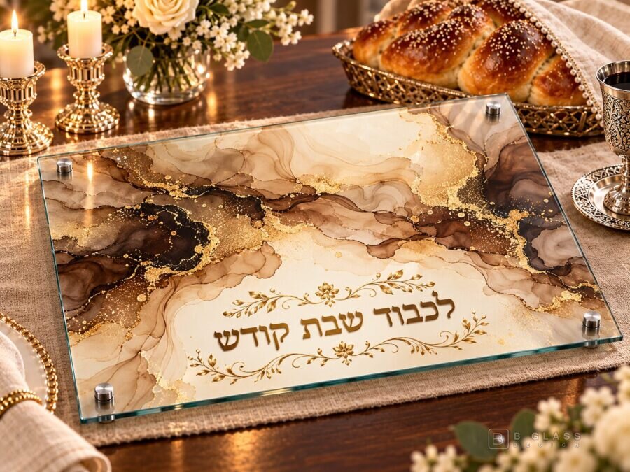מגש חלות מעוצב לכבוד שבת קודש | דגם 115