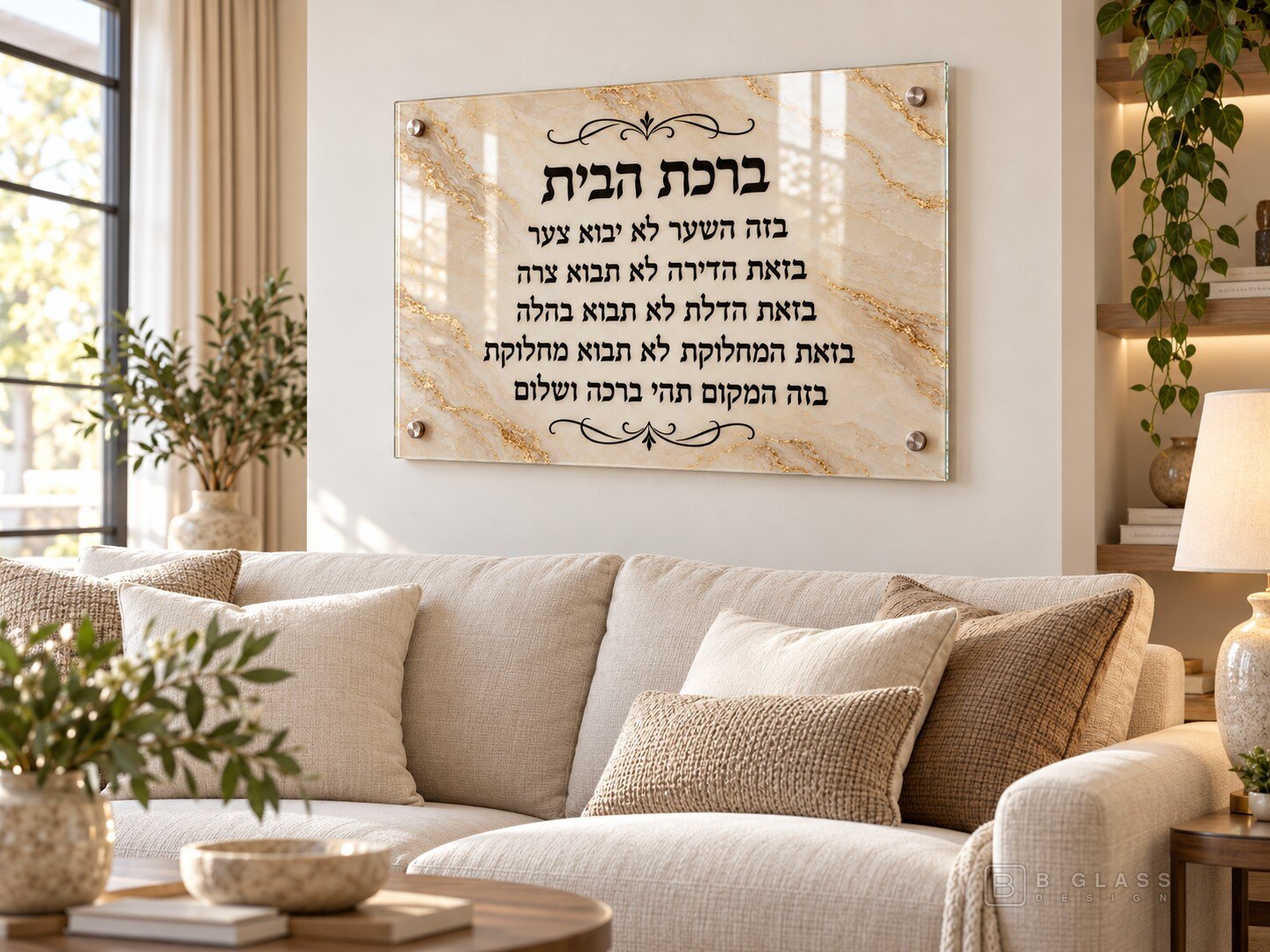 תמונת זכוכית ברכת הבית | דגם 113