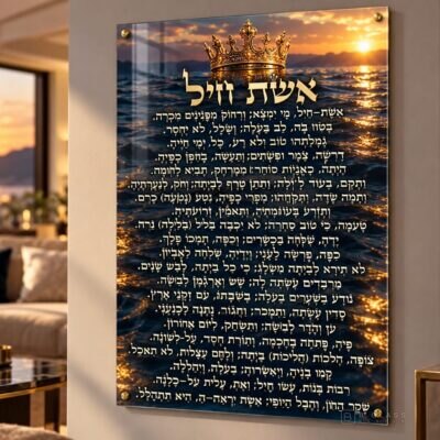 תמונת זכוכית אשת חיל | דגם 127