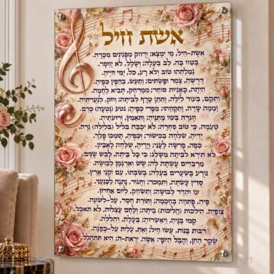תמונת זכוכית אשת חיל | דגם 124
