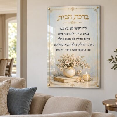 תמונת זכוכית ברכת הבית | דגם 115