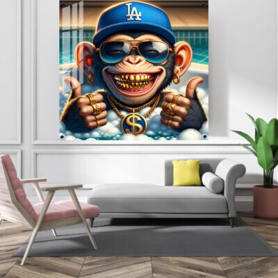 תמונת זכוכית מאנקי ריץ