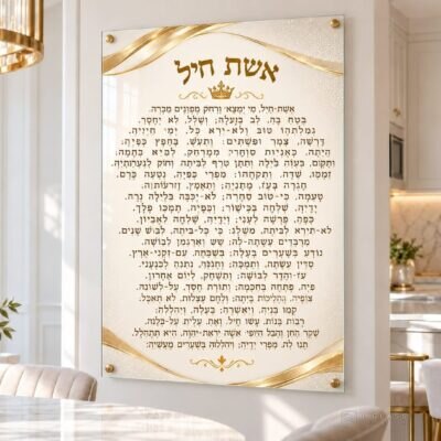 תמונת זכוכית אשת חיל | דגם 105