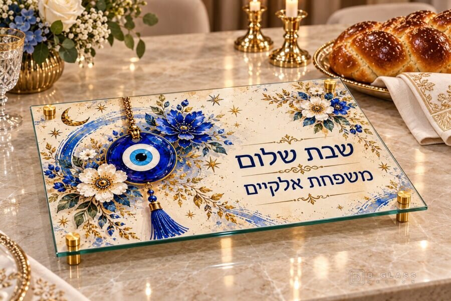 מגש חלות מעוצב שבת שלום | דגם 118