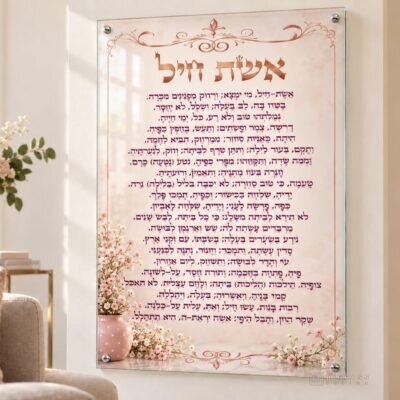 תמונת זכוכית אשת חיל | דגם 112