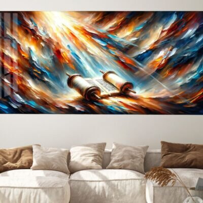 תמונת זכוכית מתן תורה | דגם 001