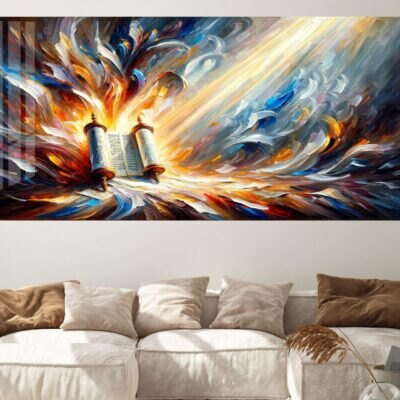תמונת זכוכית מתן תורה | דגם 002