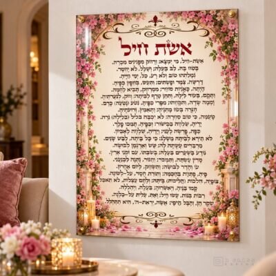 תמונת זכוכית אשת חיל | דגם 131