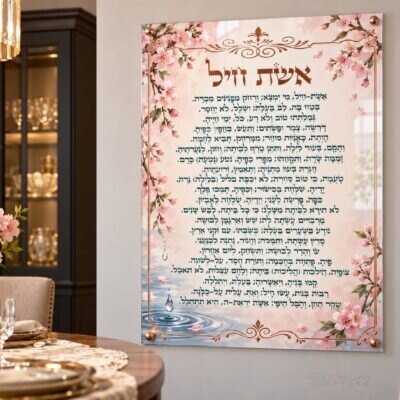 תמונת זכוכית אשת חיל | דגם 110
