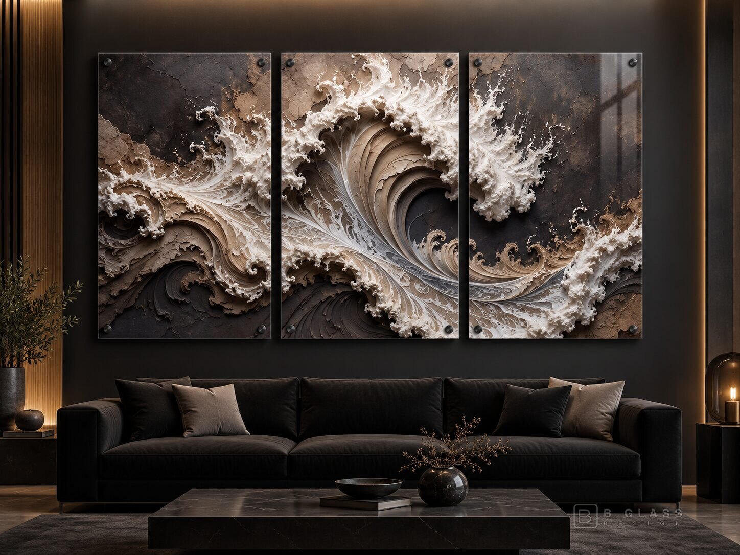 שלישיית תמונות זכוכית | דגם 134