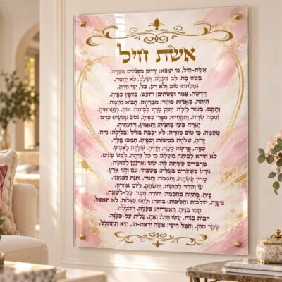 תמונת זכוכית אשת חיל | דגם 102